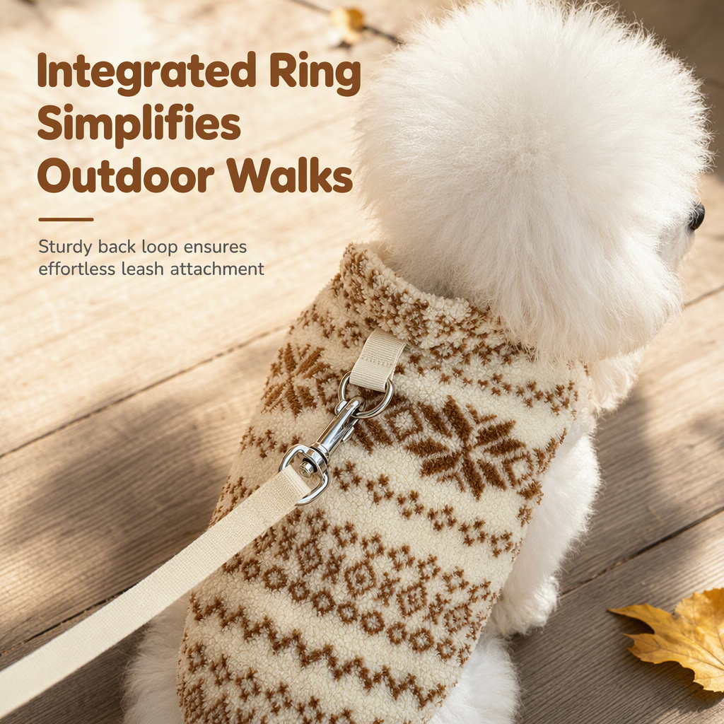 📢📢50% OFF !! ⏰Warm Thickened Pet Sweater Vest High Neck Clothes for Small Dogs and Cats in Autumn and Winter