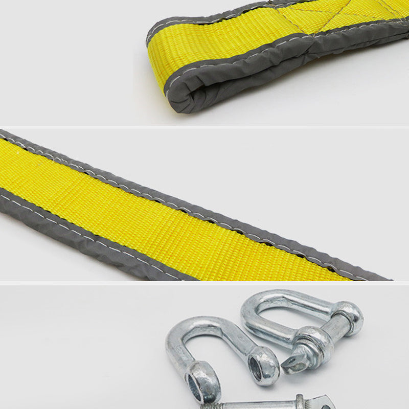 🚙 8-Ton Tow Rope with U-Shackle Hooks – Strong & Reliable 💪