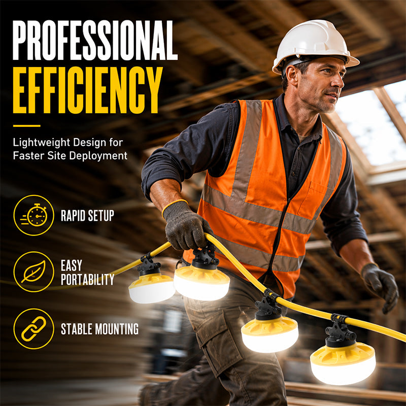 📢📢New Arrival! 💡LED Construction Work Light String – Bright, Portable & Easy to Hang, Light Up Building Sites, Garages & Workshops With Less Fuss ✨
