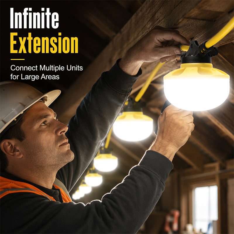 📢📢New Arrival! 💡LED Construction Work Light String – Bright, Portable & Easy to Hang, Light Up Building Sites, Garages & Workshops With Less Fuss ✨