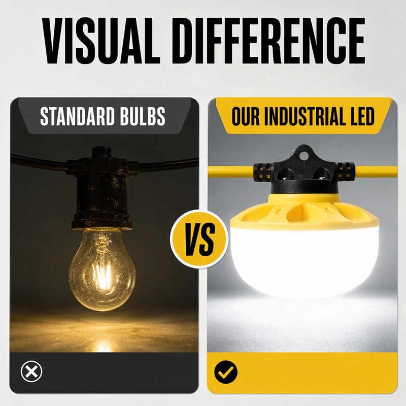 📢📢New Arrival! 💡LED Construction Work Light String – Bright, Portable & Easy to Hang, Light Up Building Sites, Garages & Workshops With Less Fuss ✨