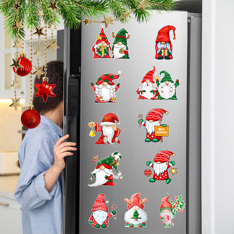 Christmas 3D Cartoon Magnetic Sticker