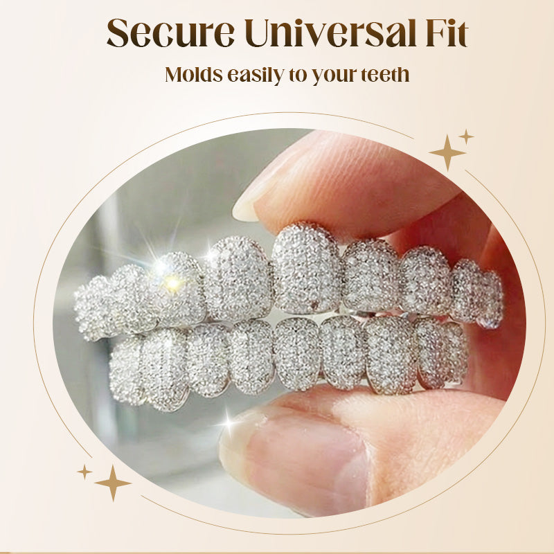 Iced-Out Zircon Hip Hop Grillz Set