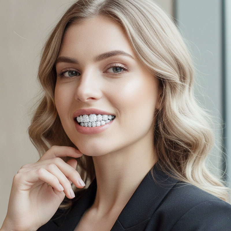 Iced-Out Zircon Hip Hop Grillz Set