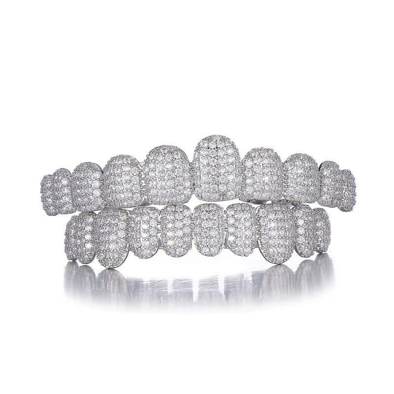 Iced-Out Zircon Hip Hop Grillz Set