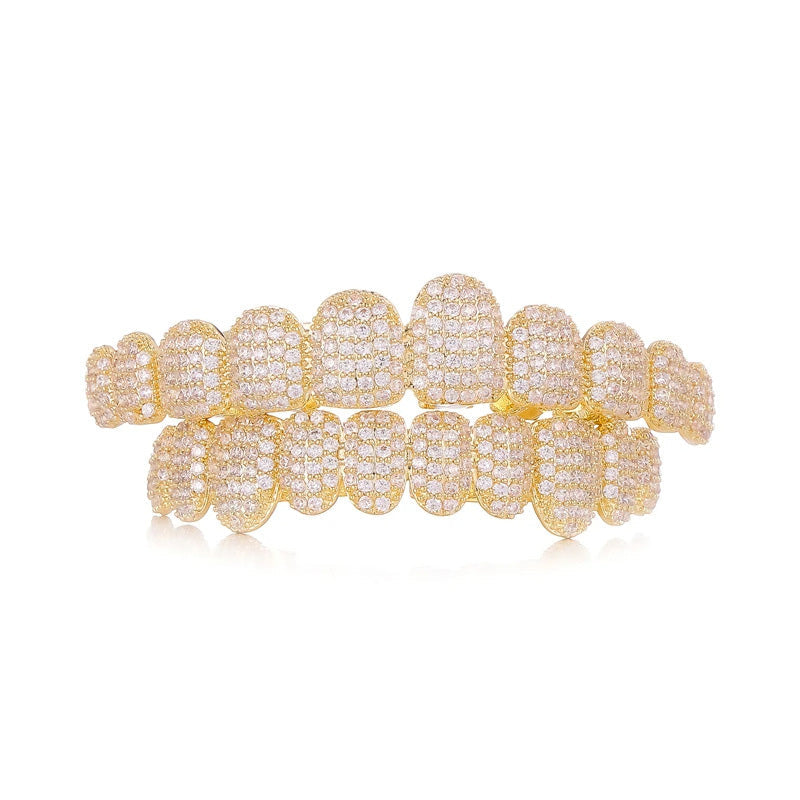 Iced-Out Zircon Hip Hop Grillz Set