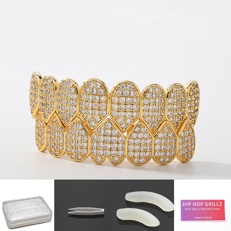Iced-Out Zircon Hip Hop Grillz Set