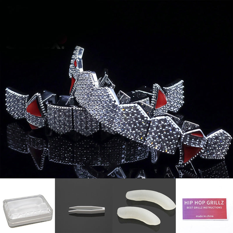 Iced-Out Zircon Hip Hop Grillz Set