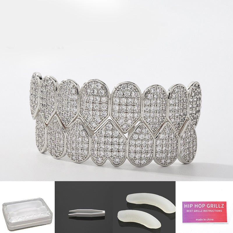 Iced-Out Zircon Hip Hop Grillz Set