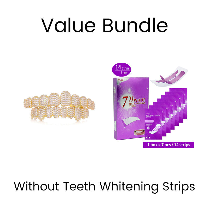Iced-Out Zircon Hip Hop Grillz Set