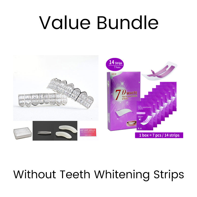 Iced-Out Zircon Hip Hop Grillz Set