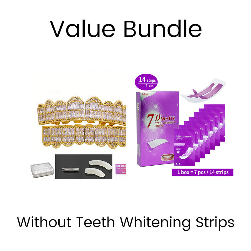 Iced-Out Zircon Hip Hop Grillz Set
