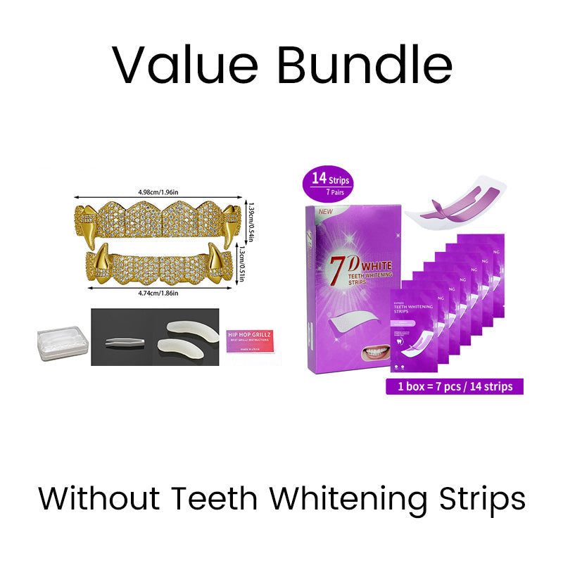 Iced-Out Zircon Hip Hop Grillz Set