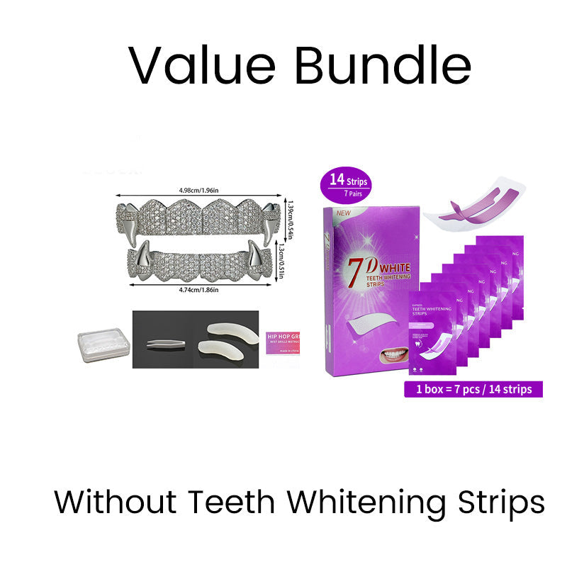 Iced-Out Zircon Hip Hop Grillz Set