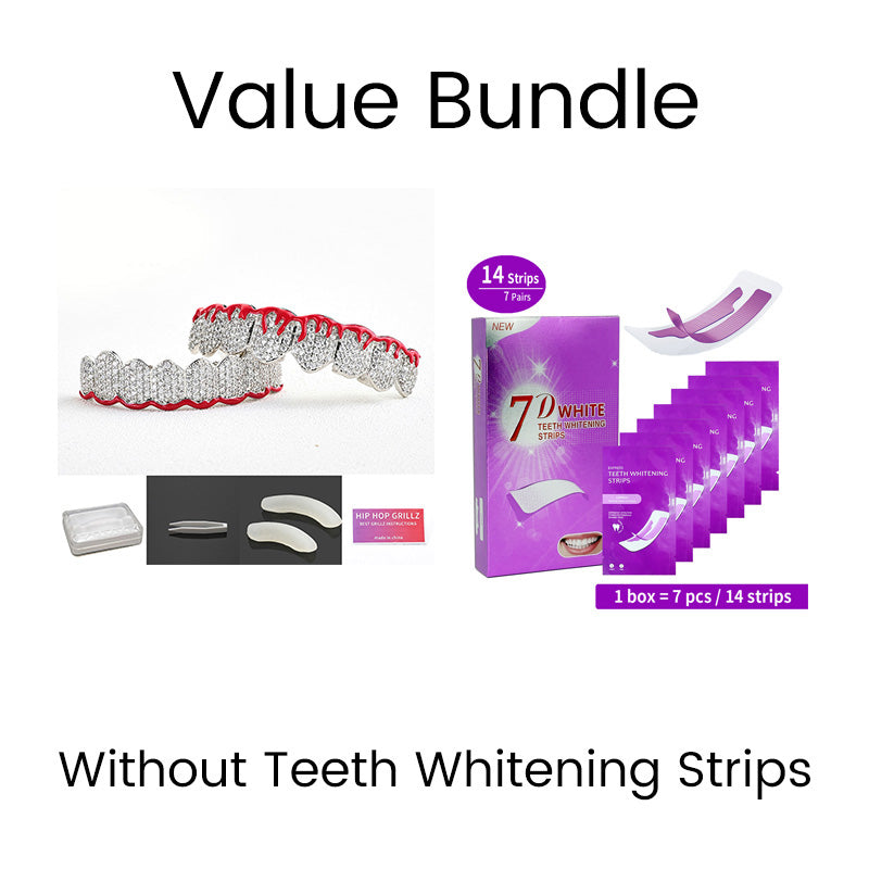 Iced-Out Zircon Hip Hop Grillz Set