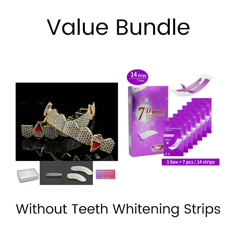 Iced-Out Zircon Hip Hop Grillz Set