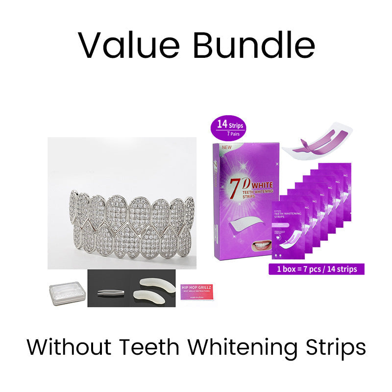 Iced-Out Zircon Hip Hop Grillz Set