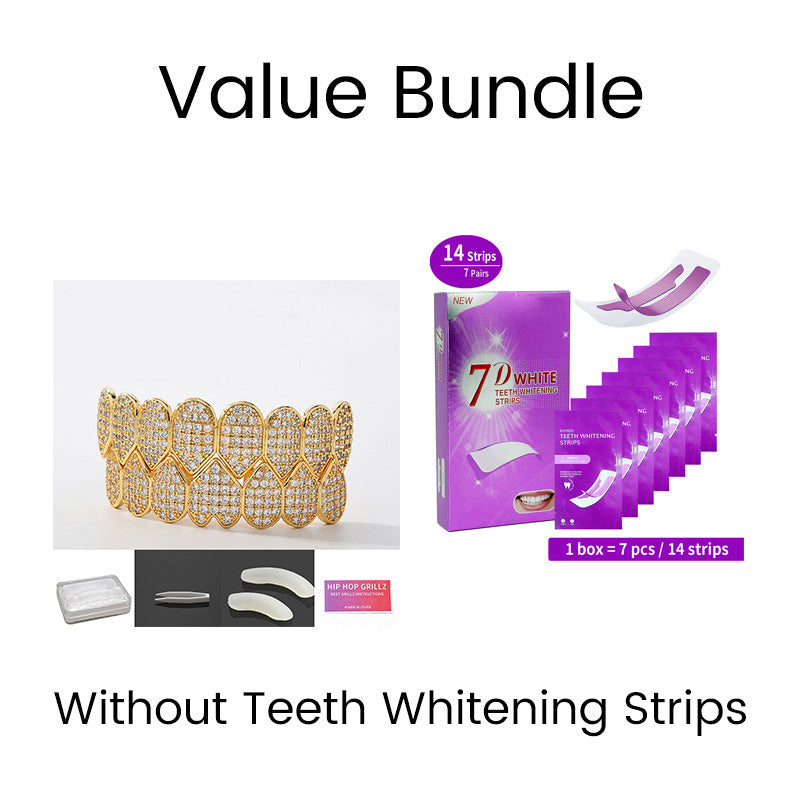 Iced-Out Zircon Hip Hop Grillz Set