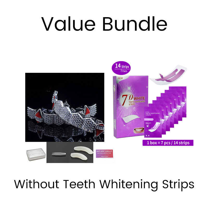 Iced-Out Zircon Hip Hop Grillz Set