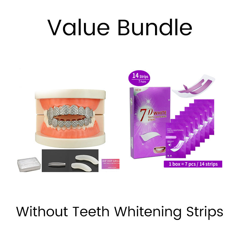 Iced-Out Zircon Hip Hop Grillz Set