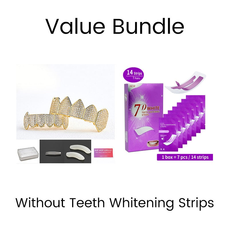 Iced-Out Zircon Hip Hop Grillz Set
