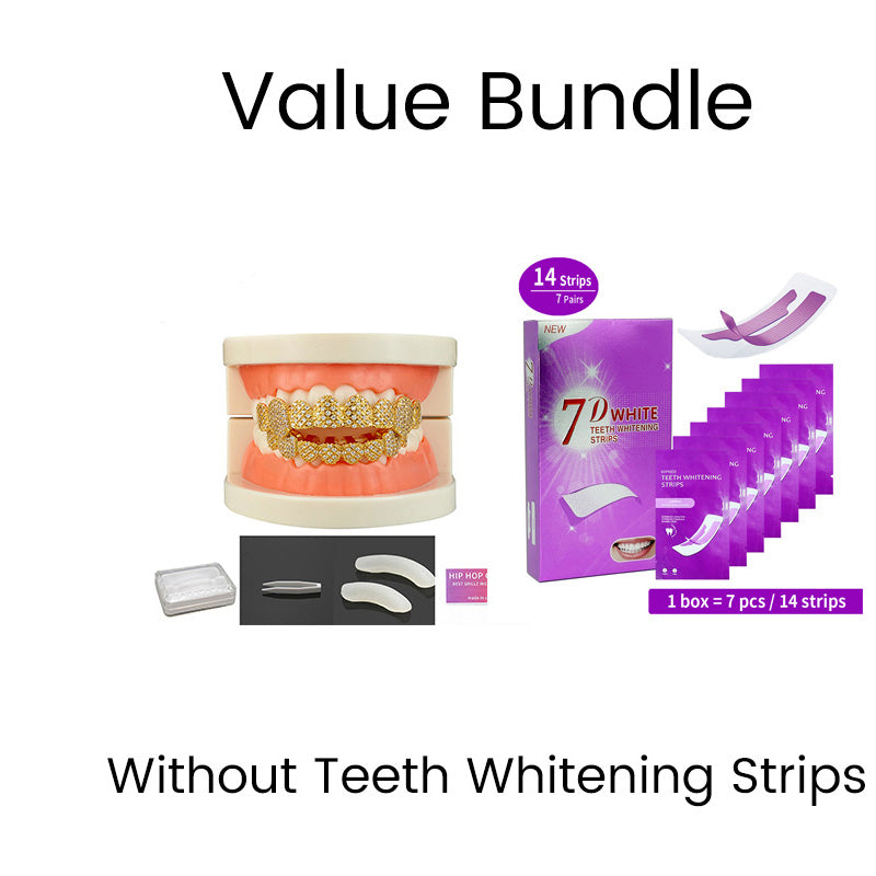 Iced-Out Zircon Hip Hop Grillz Set
