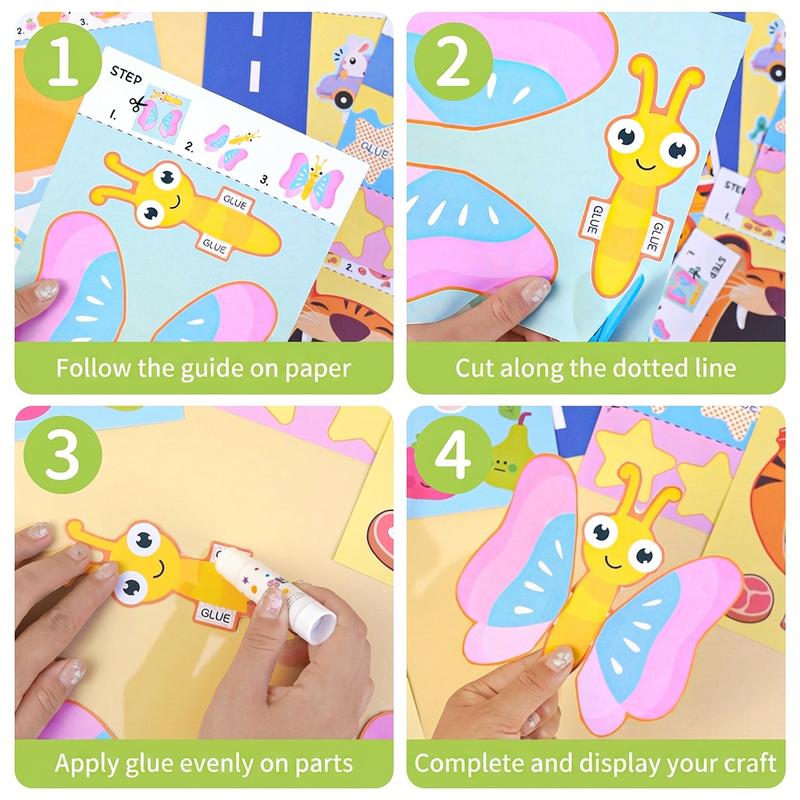 Kids Scissor Skills Activity Book Set