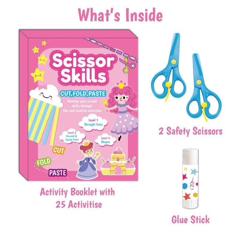 Kids Scissor Skills Activity Book Set