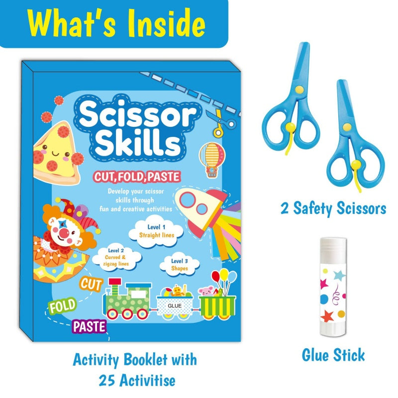 Kids Scissor Skills Activity Book Set