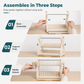 🍽️ Kitchen Dish Drying Rack: Vertical Steel, 12 Plates, Drip Tray, Tool-Free Assembly