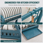 🍽️ Kitchen Dish Drying Rack: Vertical Steel, 12 Plates, Drip Tray, Tool-Free Assembly