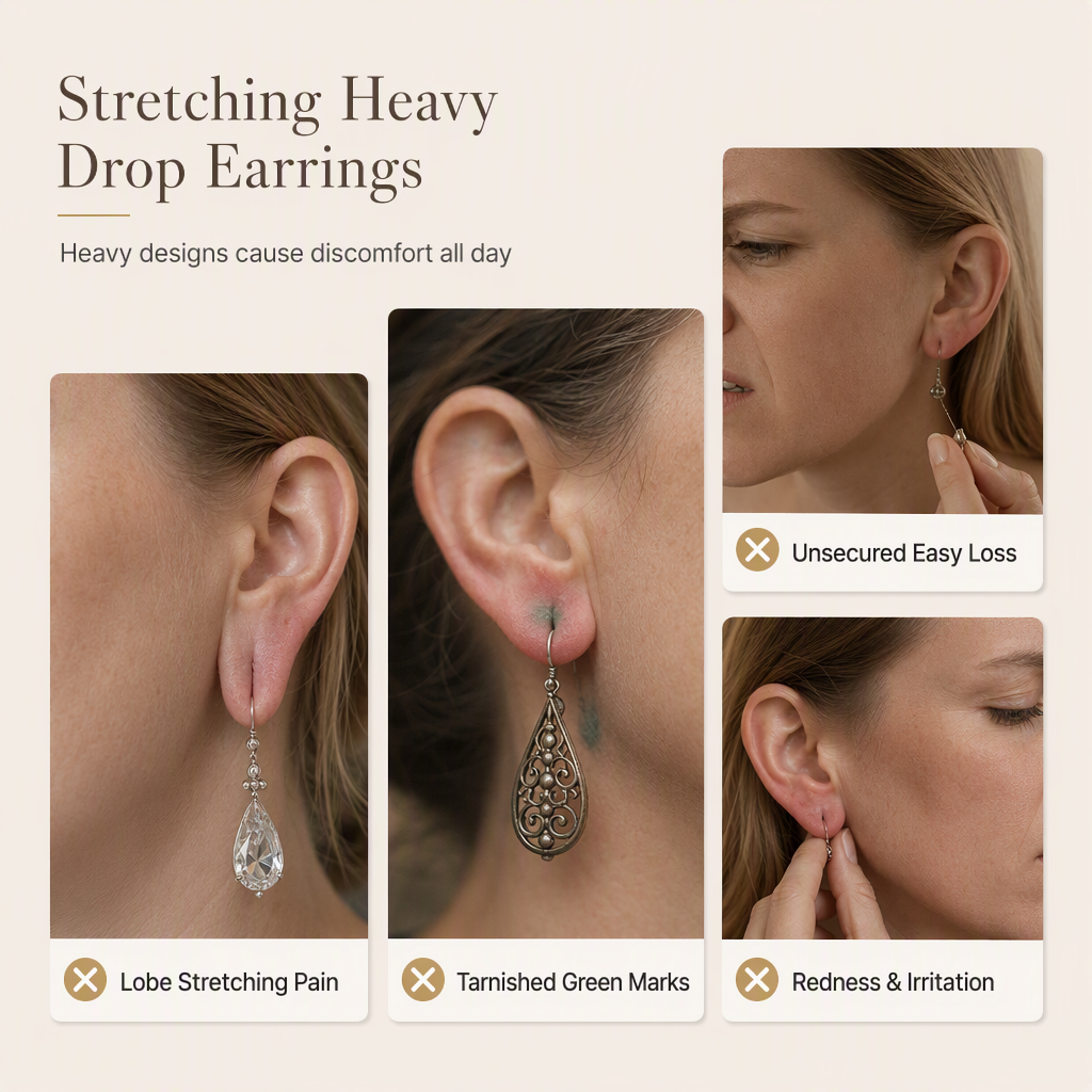 ⏳Limited-time 50% off⏰Minimalist Smooth Heart Huggie Hoop Earrings for Women💖👂
