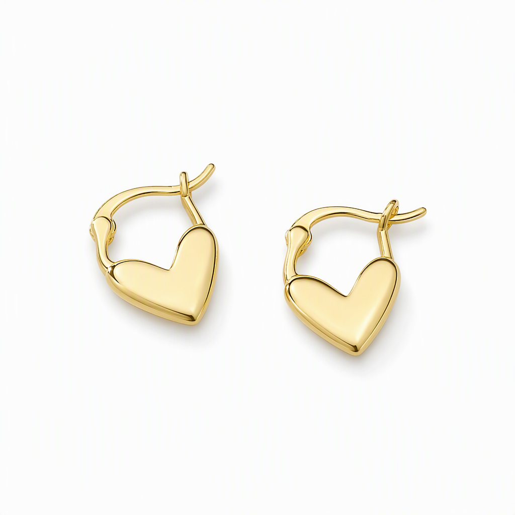 ⏳Limited-time 50% off⏰Minimalist Smooth Heart Huggie Hoop Earrings for Women💖👂