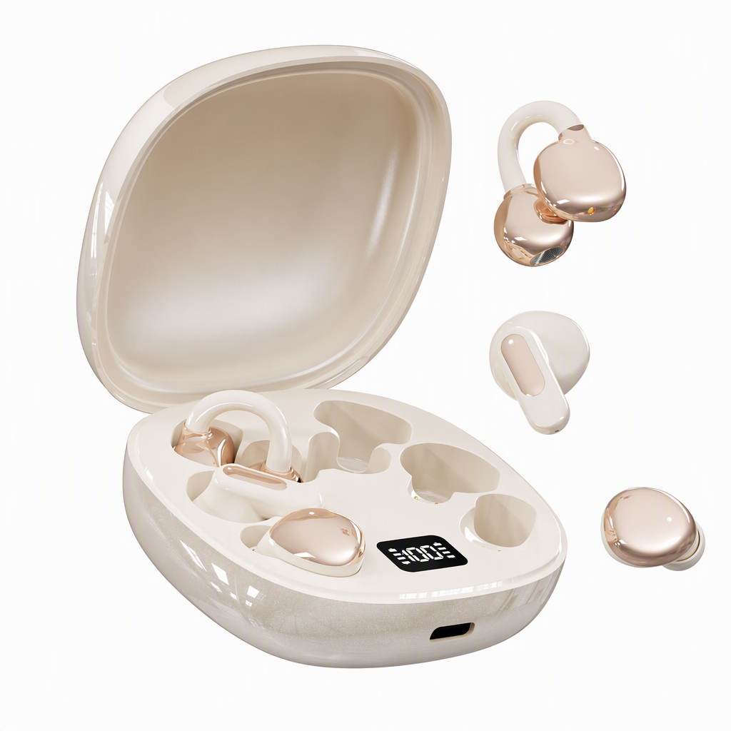 🎧✨ 3-in-1 Bluetooth Headset – 50% OFF! Sports clips + mini sleep buds, ergonomic fit, compact case – one set for workouts & deep sleep. 😴