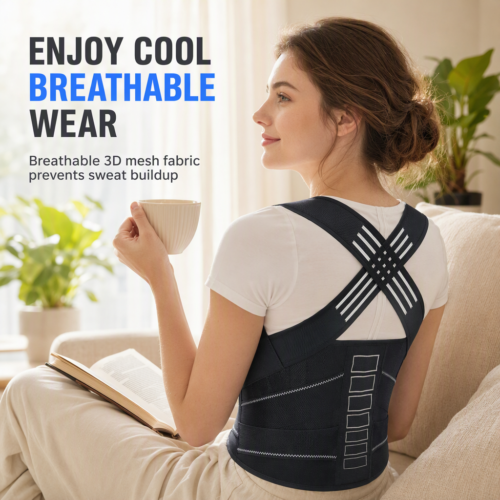 📢50% OFF! 🧍 Adjustable Back Posture Corrector for Adults