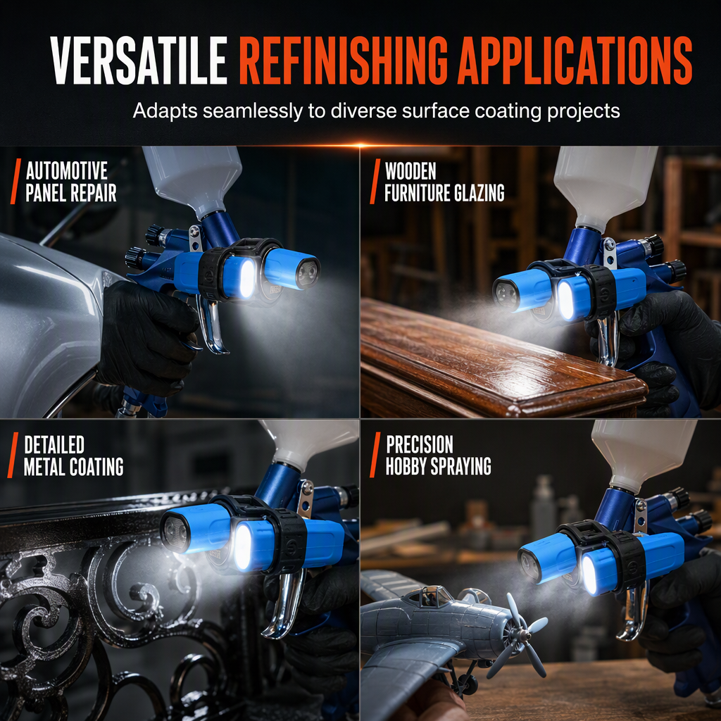 🔧 LIMITED-TIME 50% OFF! ✨ Lightweight Spray Gun – LED Aiming, Even Finish, Multi-scene 🎨