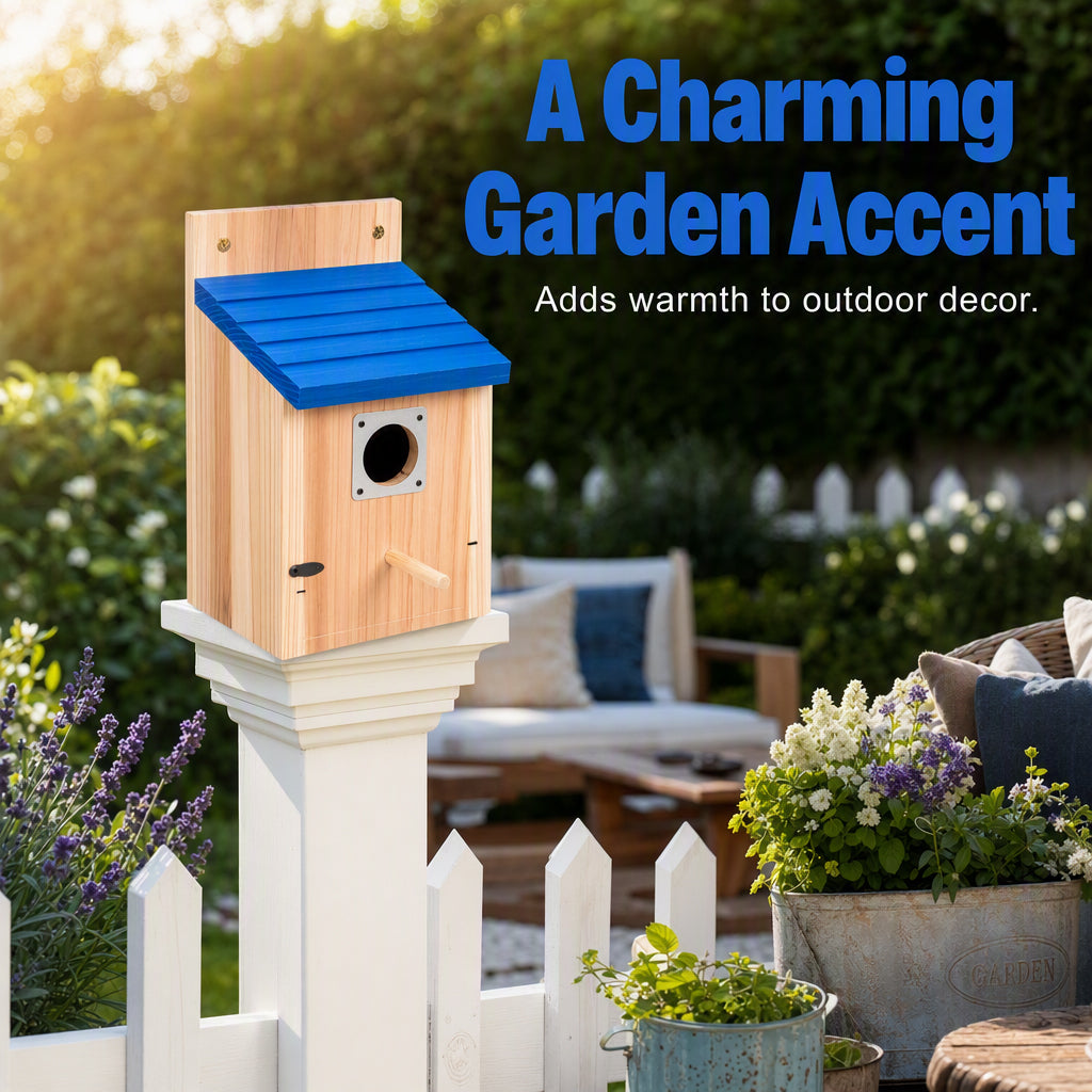 🐦Weatherproof Outdoor Wooden Birdhouse🏡