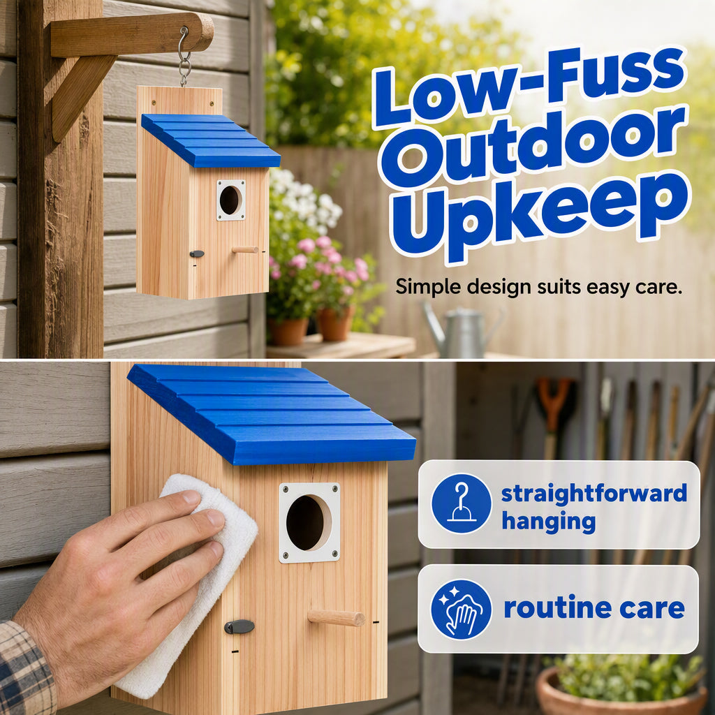 🐦Weatherproof Outdoor Wooden Birdhouse🏡