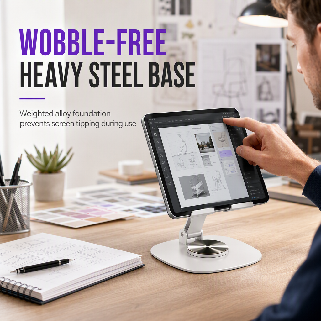 📢📢 50% OFF✨Premium All-Metal Phone Stand – 360° Rotating Desktop Holder