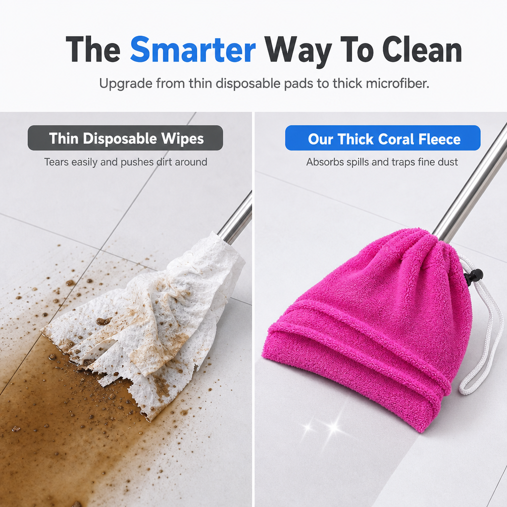 Coral Fleece Broom & Mop Cloth