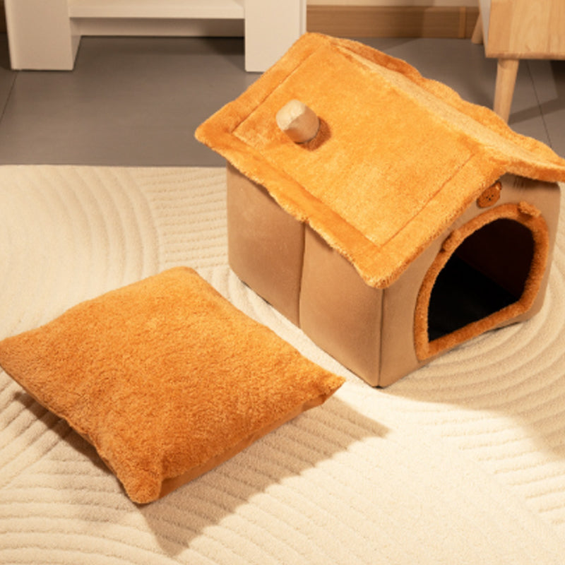 🐱All-Season Washable Pet House Bed