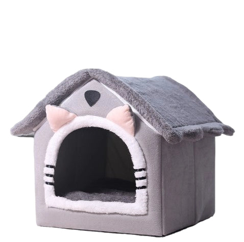 🐱All-Season Washable Pet House Bed