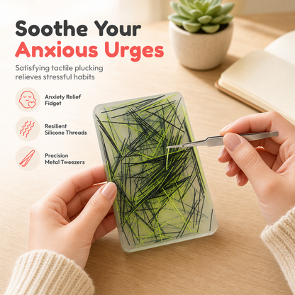 🔥50% OFF NOW!🧩 Rectangular Picking Fidget Toy – Anxiety Relief Tactile Plucking Sensory Toy with Metal Tweezers for Stress & Habit Relief