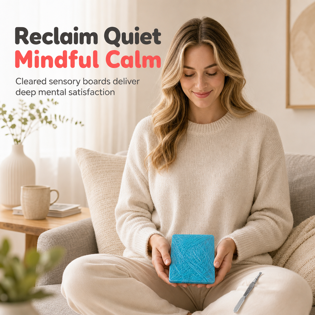 🔥50% OFF NOW!🧩 Rectangular Picking Fidget Toy – Anxiety Relief Tactile Plucking Sensory Toy with Metal Tweezers for Stress & Habit Relief