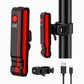 🔴 Rechargeable Safety Bike Taillight – Laser Warning, IPX5 Waterproof, USB Charge 💡