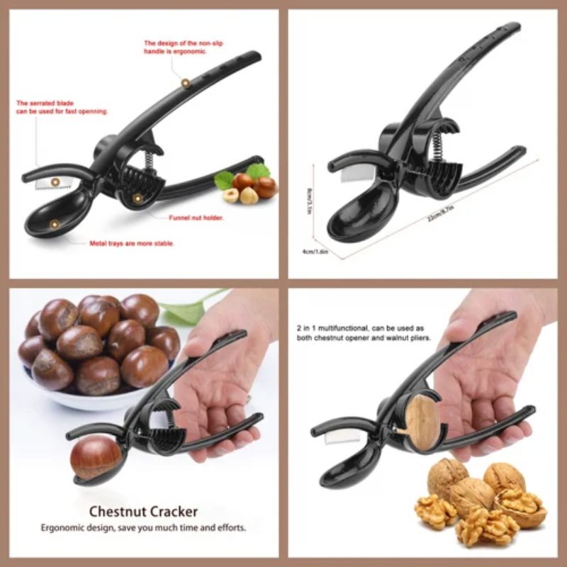 📢📢50%  OFF !! ⏰2-in-1 Chestnut & Nut Cracker