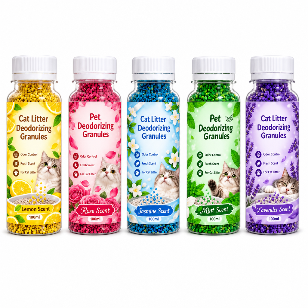 📢📢50%  OFF !! ⏰Cat Litter Deodorizing Granules – Easy Sprinkle-On Odor Control in Five Fresh Scents 🌿🏠