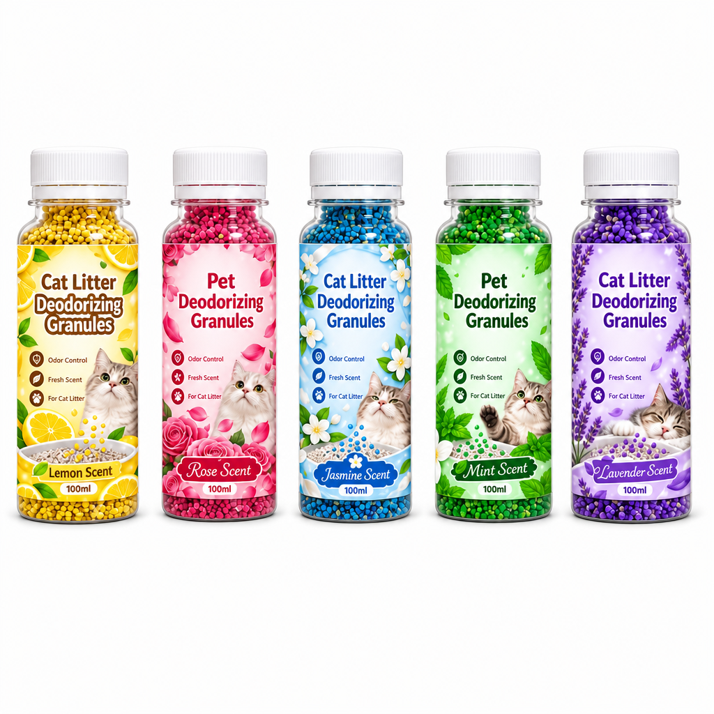 📢📢50%  OFF !! ⏰Cat Litter Deodorizing Granules – Easy Sprinkle-On Odor Control in Five Fresh Scents 🌿🏠