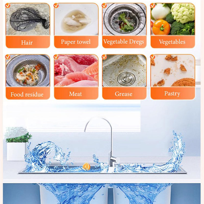 🚿50% OFF NOW! Multi-Use Drain Cleaner Powder – Fast Decomposing Sink Pipe Dredge Powder, Clog Remover, Deodorizing & Sterilizing for Kitchen Bathroom Drains