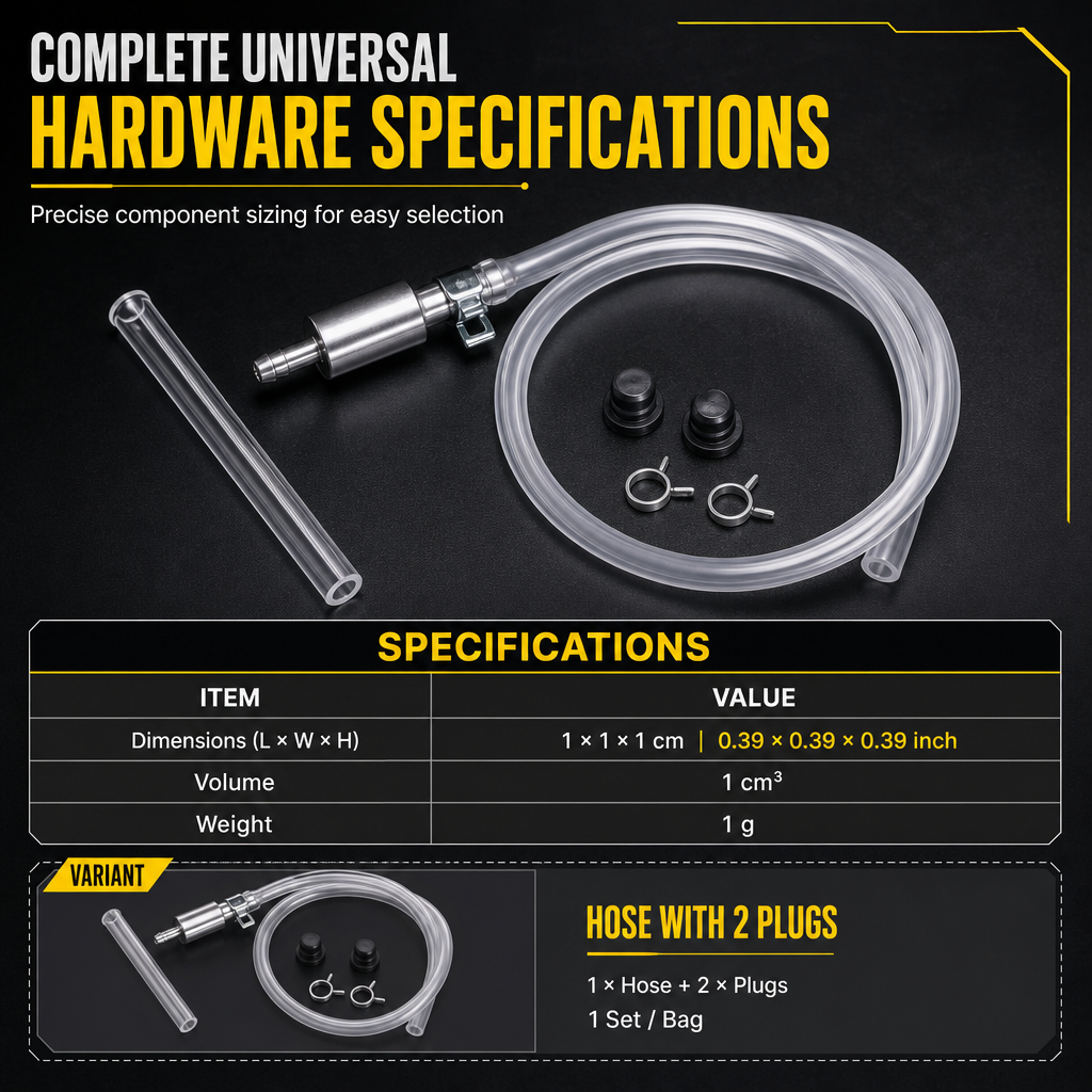 📢📢50%  OFF !! ⏰ Motorcycle Hydraulic Brake Bleeder Tool – One-Way Valve & Fluid Extraction Hose Kit 🏍️